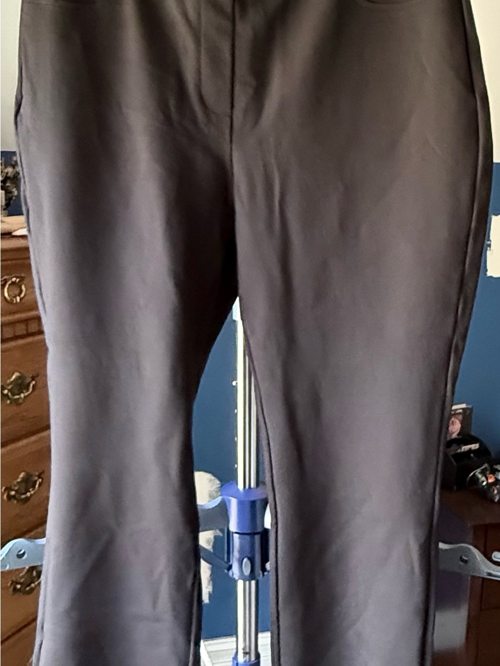 Rafaella Women’s L Black Stretch Straight Leg Dress Pants Pull On Career